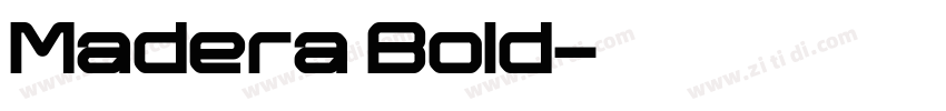 Madera Bold字体转换